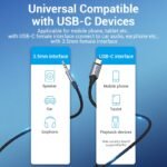 Cable USB-C a 3.5mm   Macho/Macho / 1.5M / Plateado  BGKHG  Vention - Imagen 9