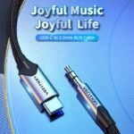 Cable USB-C a 3.5mm   Macho/Macho / 1.5M / Plateado  BGKHG  Vention - Imagen 13