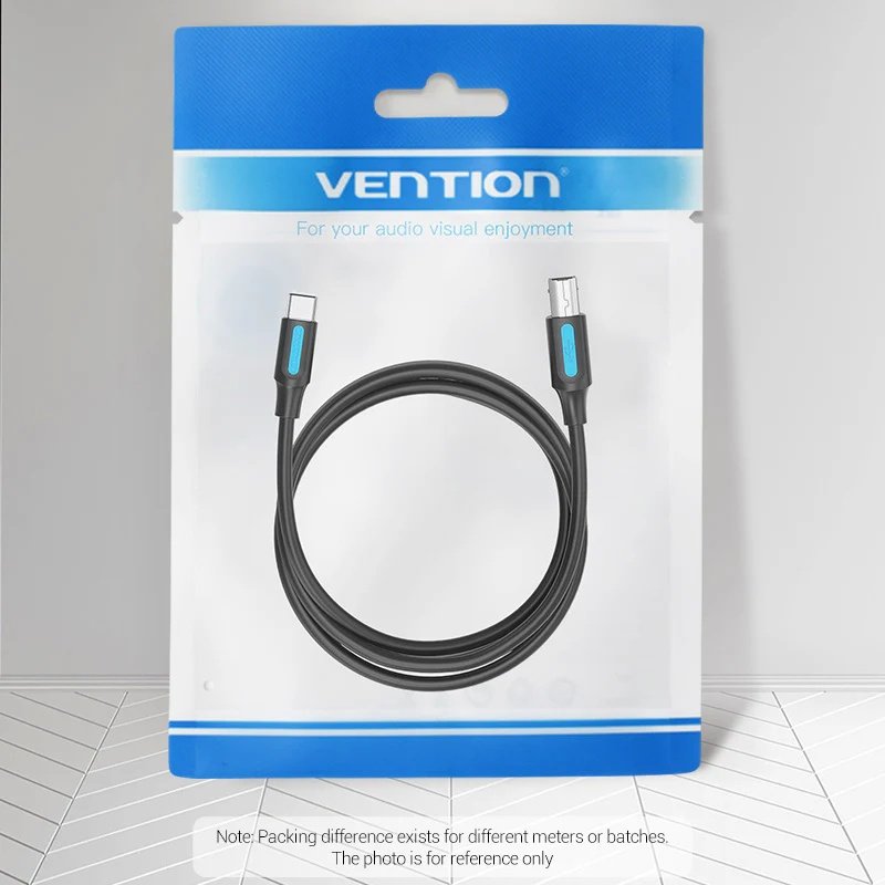 dlimgs.php_-624.jpg Cable de Impresora USB-C 2.0 a USB-B Macho/Macho / 2A / 2M Negro CQUBH Vention - Imagen 1