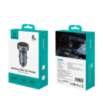 Cargador Auto 45W   USB A / USB C  Gris  Aluminio  CC327  USAMS