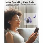 Auricular Bluetooth Crossky C30 OWS   Violeta  QCY By Xiaomi - Imagen 2