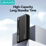 Power Bank 2 Puertos   USB A / USB C  20.000mAh  22.5W  Negro  CD265  USAMS - Imagen 3