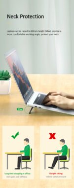 Soporte de Escritorio   Tablet/Notebook  Negro  ZJ054  USAMS - Imagen 4