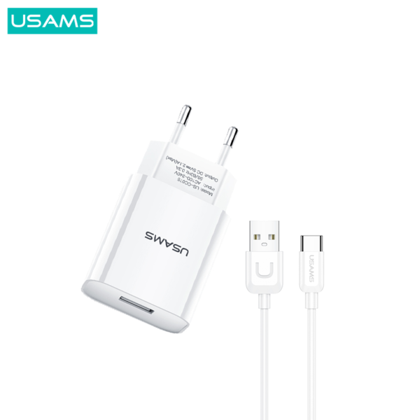 mancru-108566-18c6affa6a40ec63d281154487289956 Cargador USB 1 USB 2.1A Cable Tipo C T21 USAMS
