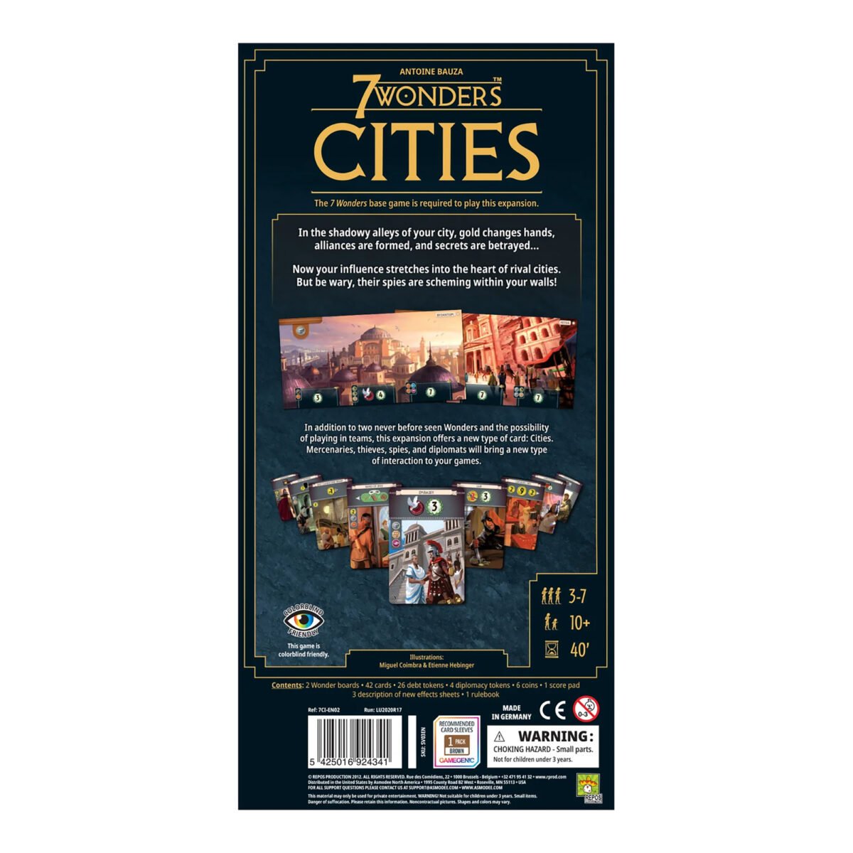 Juego De Mesa Asmodee 7 Wonders: Cities +10 - Imagen 3