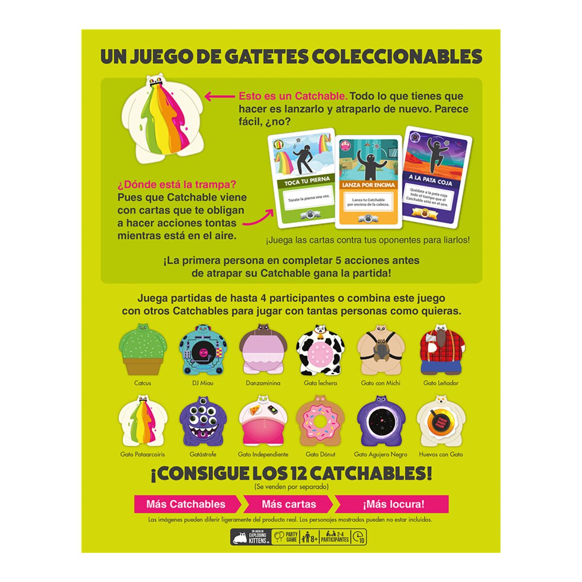 Juego De Mesa Asmodee Exploding Kittens: Catchables +8 - Imagen 2