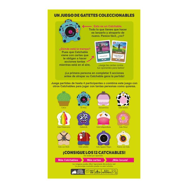 810083047942_02.jpg Juego De Mesa Asmodee Exploding Kittens: Catchables 2 Pack 4 +8