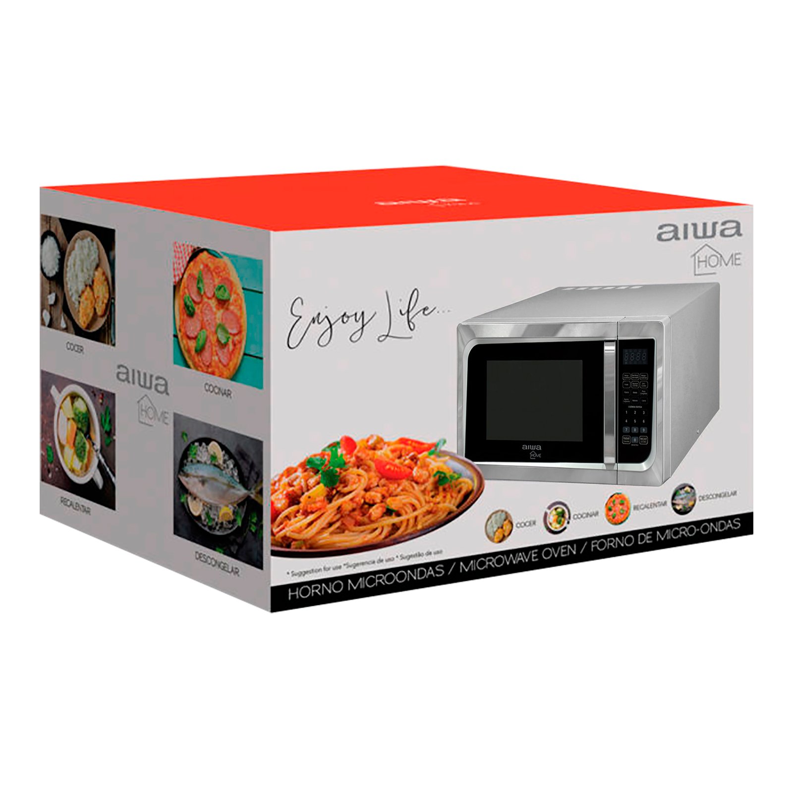 AWMM23S50NEW_04.jpg Horno De Microondas Aiwa Awmm23s50 800w 23l - Imagen 1