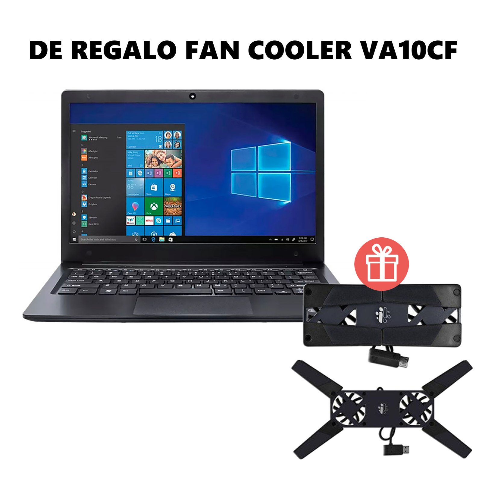 EVC1167BK_02-GIF.jpg Notebook Evoo 11,6 N4000 4gb 64gb Win10 - Imagen 1