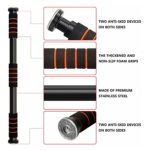 Barra De Dominadas Sin Tornillos Largo Ajustable 100kg