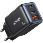 Cargador Unitek 65W 3 Puertos GaN