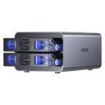 Gabinete Externo Dual Unitek USB C para 2 discos con RAID - Imagen 2