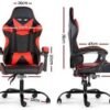 cdr-336884c7e18b13524924461b9f7741cd Silla Gamer ROM Negro/Rojo Reclinable
