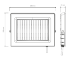 Foco LED Vivion 200W IP65 Luz Fría Negro - Imagen 3