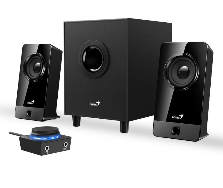 cdr-5fc8c75912dd01fd736d947a297209b8 Parlante Genius SW-2.1 300X negro - Imagen 1