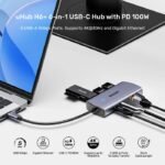 HUB USB-C Unitek 6 en 1 PD 100W