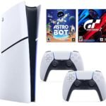 Consola Sony Playstation 5 Slim Digital + Joystick extra Sony + 2 juegos