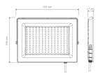 Foco LED Vivion 150w negro IP65 (luz fria) - Imagen 2