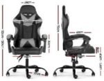 Silla Gamer Lumax ROM negro/gris - Imagen 2