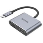 HUB USB-C Unitek 4 en 1 Dual Display, PD 100w - Imagen 3