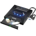 Grabadora CD/DVD Externa Unitek T1037A HUB USB 5 en 1 5Gbps - Imagen 2