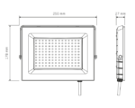 Foco LED Vivion 100W IP65 Luz Fría Negro - Imagen 2
