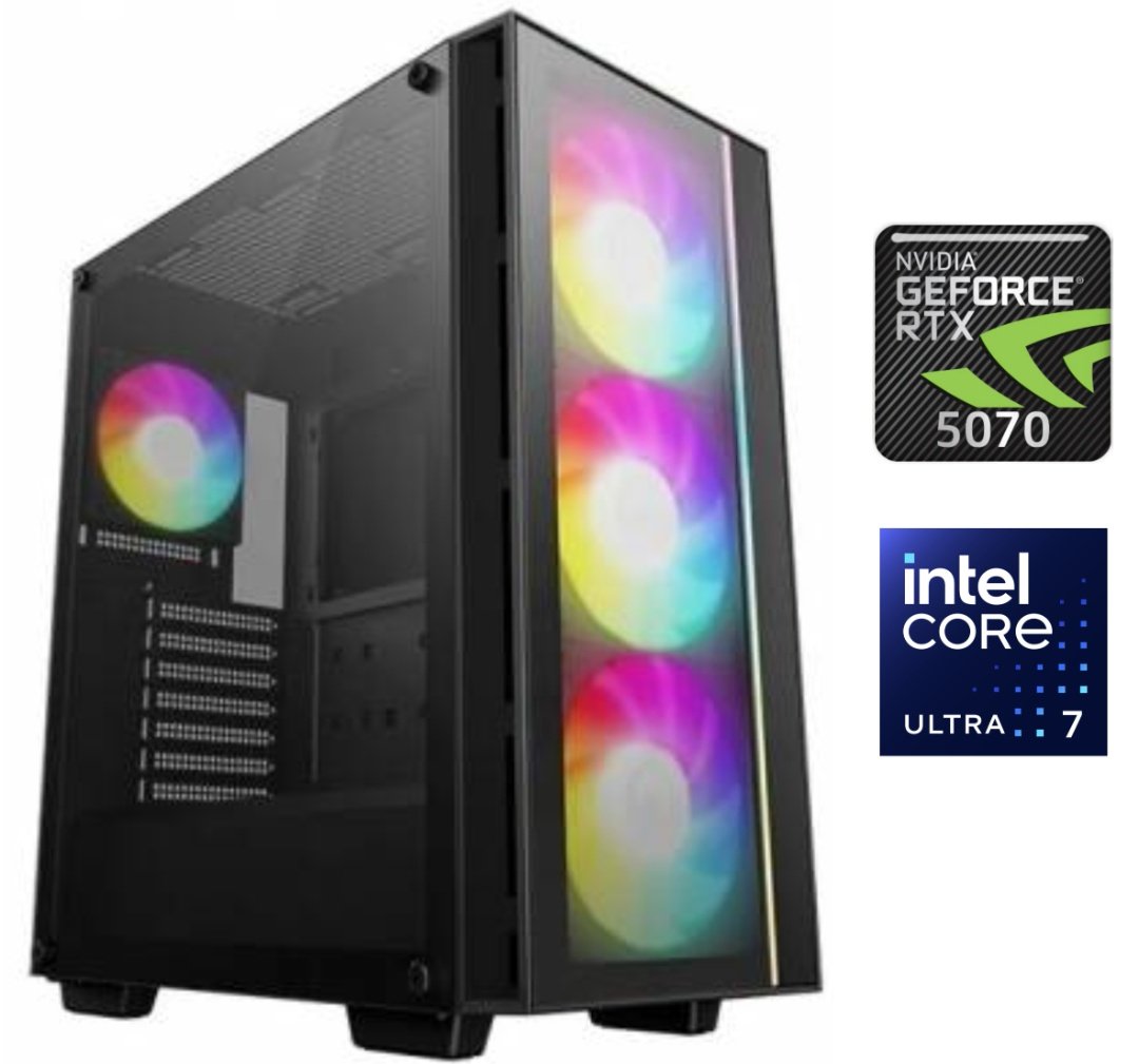 cdr-f5c7b85b4b84d8ce4249ed40d80ba828 Equipo Gamer Core Ultra 7 265F, 32GB, 1TB, RTX 5070 12GB - Imagen 1