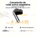 Auricular Bluetooth TWS MeloBuds Pro   ANC  Negro  QCY By Xiaomi - Imagen 2