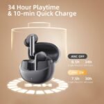 Auricular Bluetooth TWS MeloBuds Pro   ANC  Negro  QCY By Xiaomi - Imagen 4