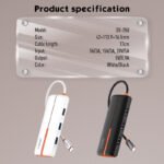 DS-25U HUB 5 en 1 Tipo C   USB C + USB 2.0 + 3 USB 3.0  Blanco  LDNIO