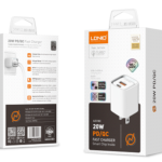 Cargador Pared A2318C   USB C - Lightning  20W  PD/QC3.0  Carga Rápida  Blanco  LDNIO