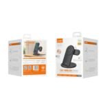 Cargador Inalámbrico de Escritorio 5 en 1 WL02   15W/5W/2.5W  Luz LED  Negro  LDNIO - Imagen 3