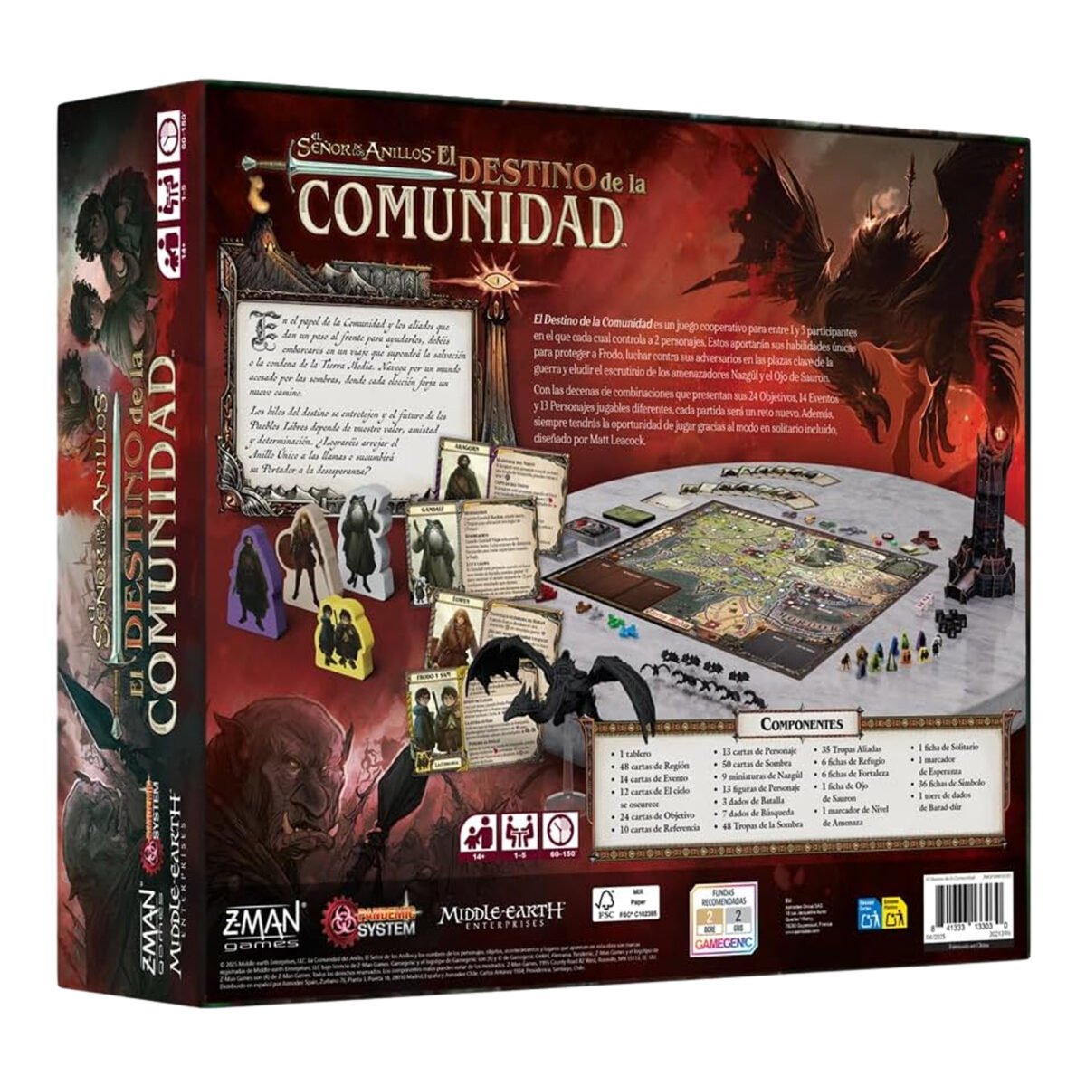 Juego De Mesa Asmodee El Señor De Los Anillos: El Destino De La Comunidad +14 - Imagen 3
