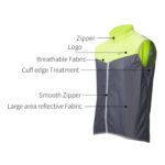 Chaleco Ciclista Rockbros Reflectante Impermeable Transpirable 2XL - Imagen 3