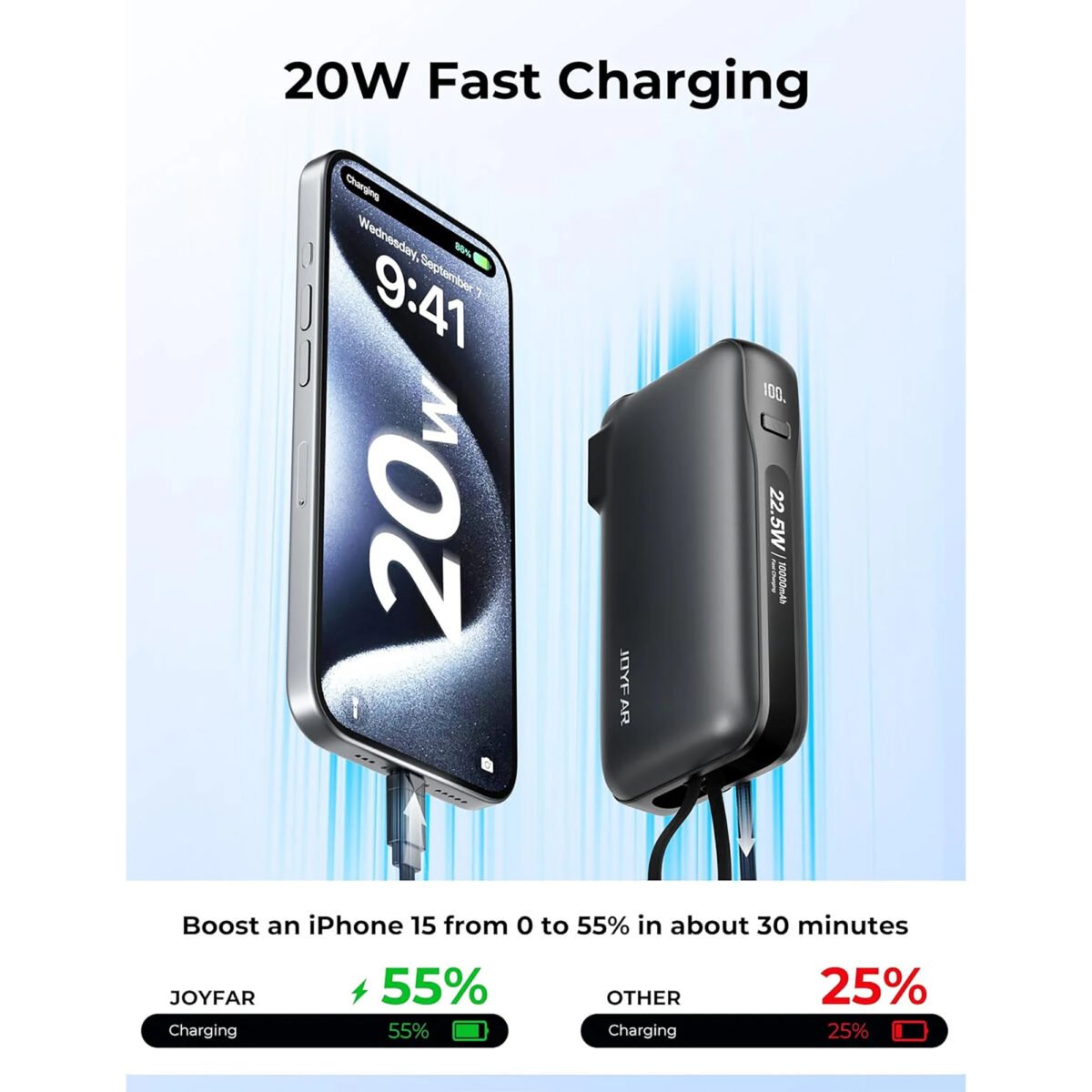 PowerBank Joyfar 10000mAh 22,5W - Imagen 4