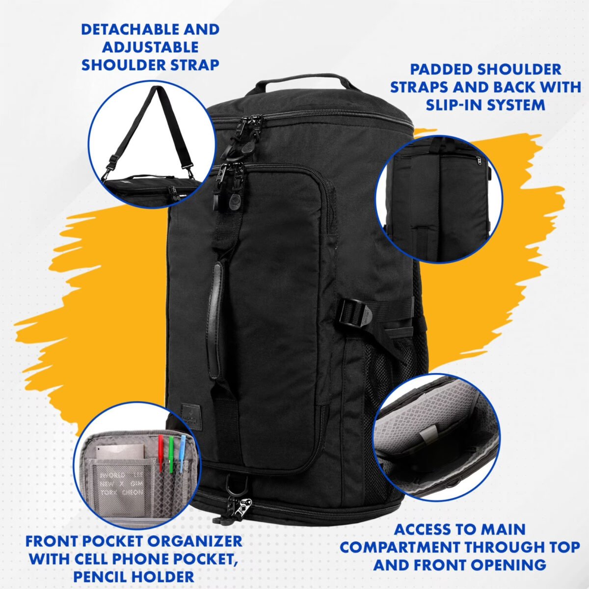 Mochila 2en1 J World Dylan 19'' 25L - Imagen 3