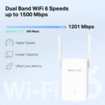 Extensor de Red Mercusys Me60x Wifi 6 De Doble Banda Ax1500 - Imagen 3