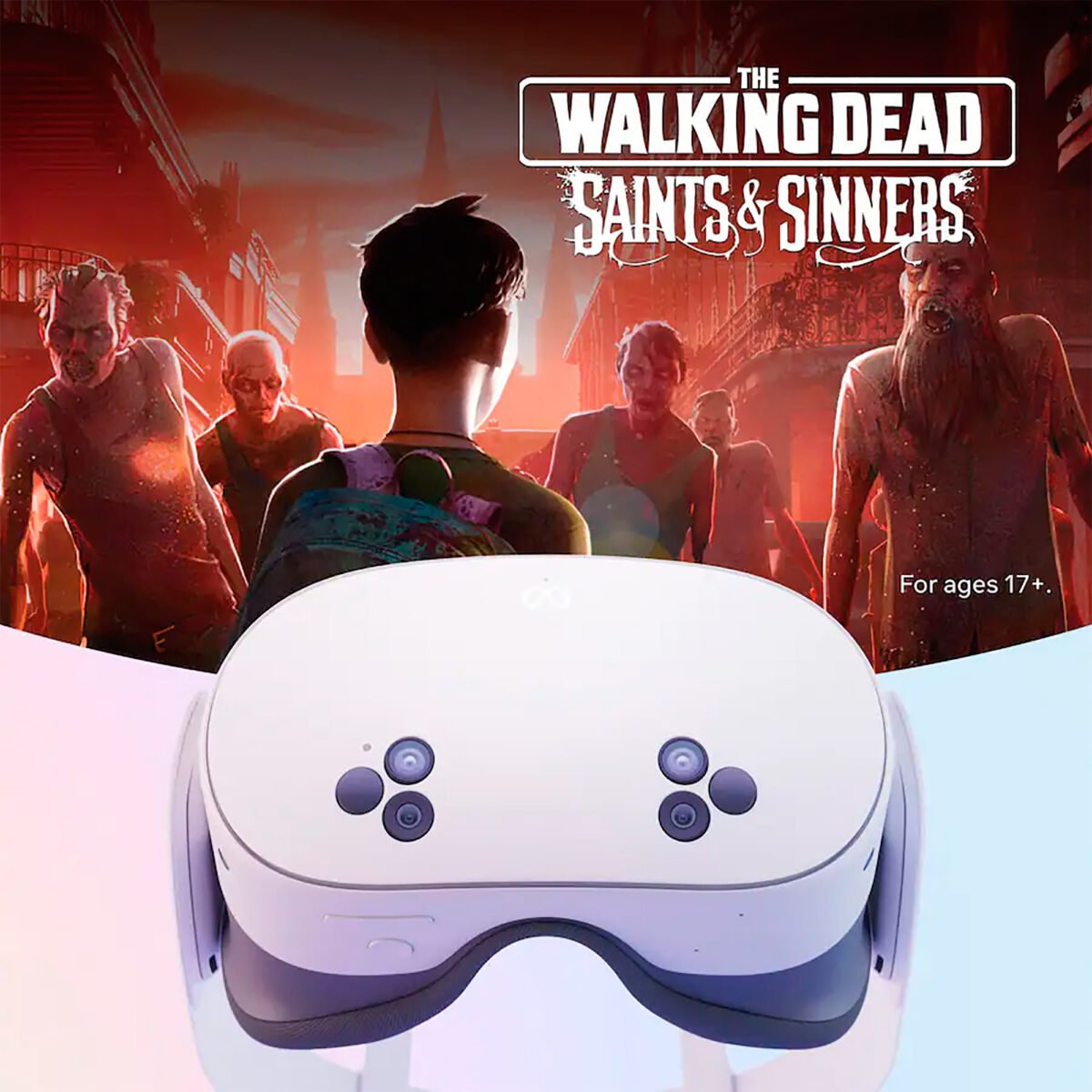 Lente De Realidad Virtual Quest 3S 128gb Wifi + Juego The Walking Dead - Imagen 4