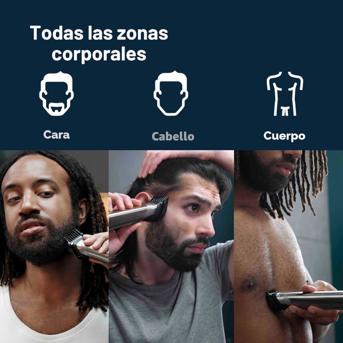 Cortadora Multifunción Inalámbrica Philips Norelco 5w 21Pcs - Imagen 3