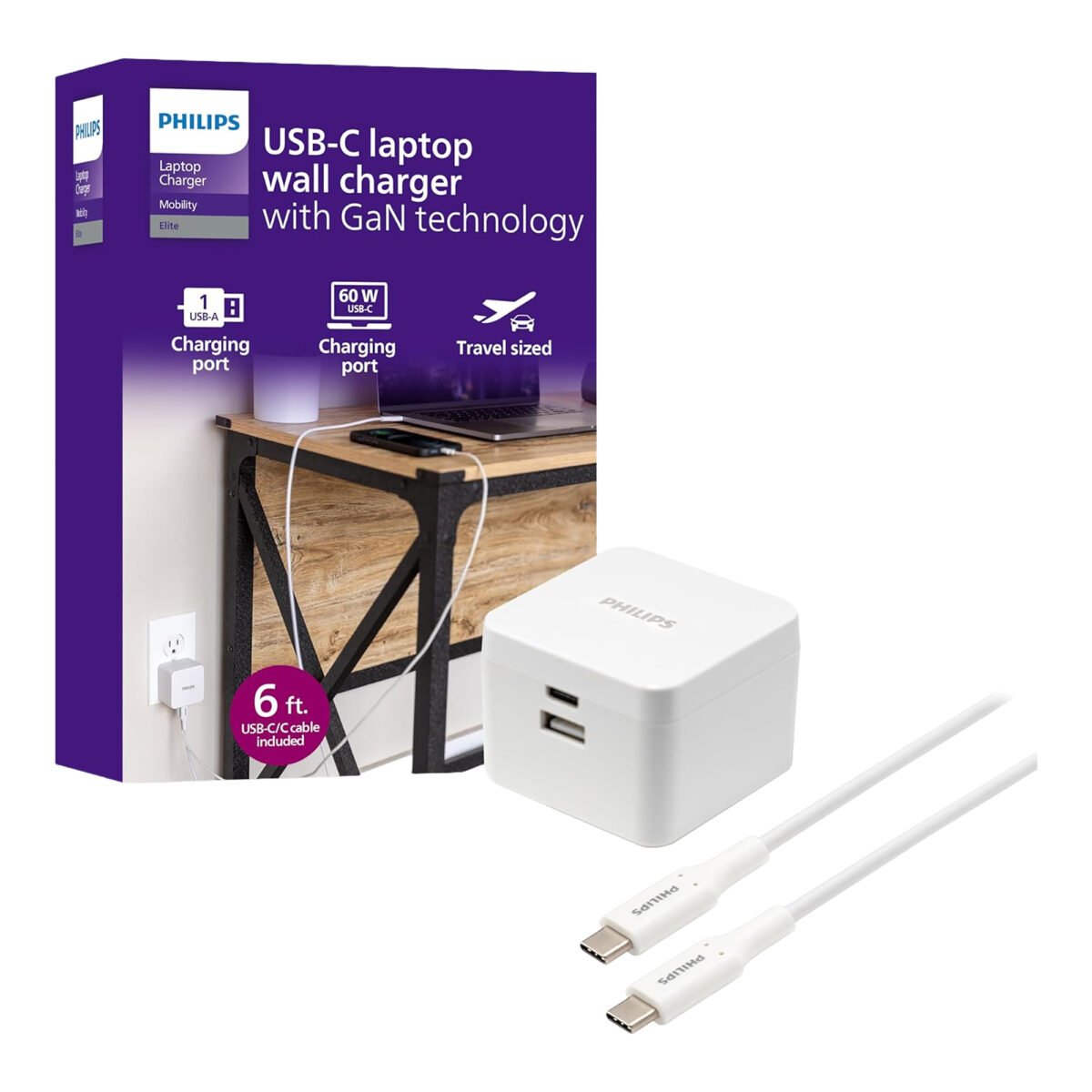 Cargador De Pared Philips Dlp3523w/37 60W - Imagen 4