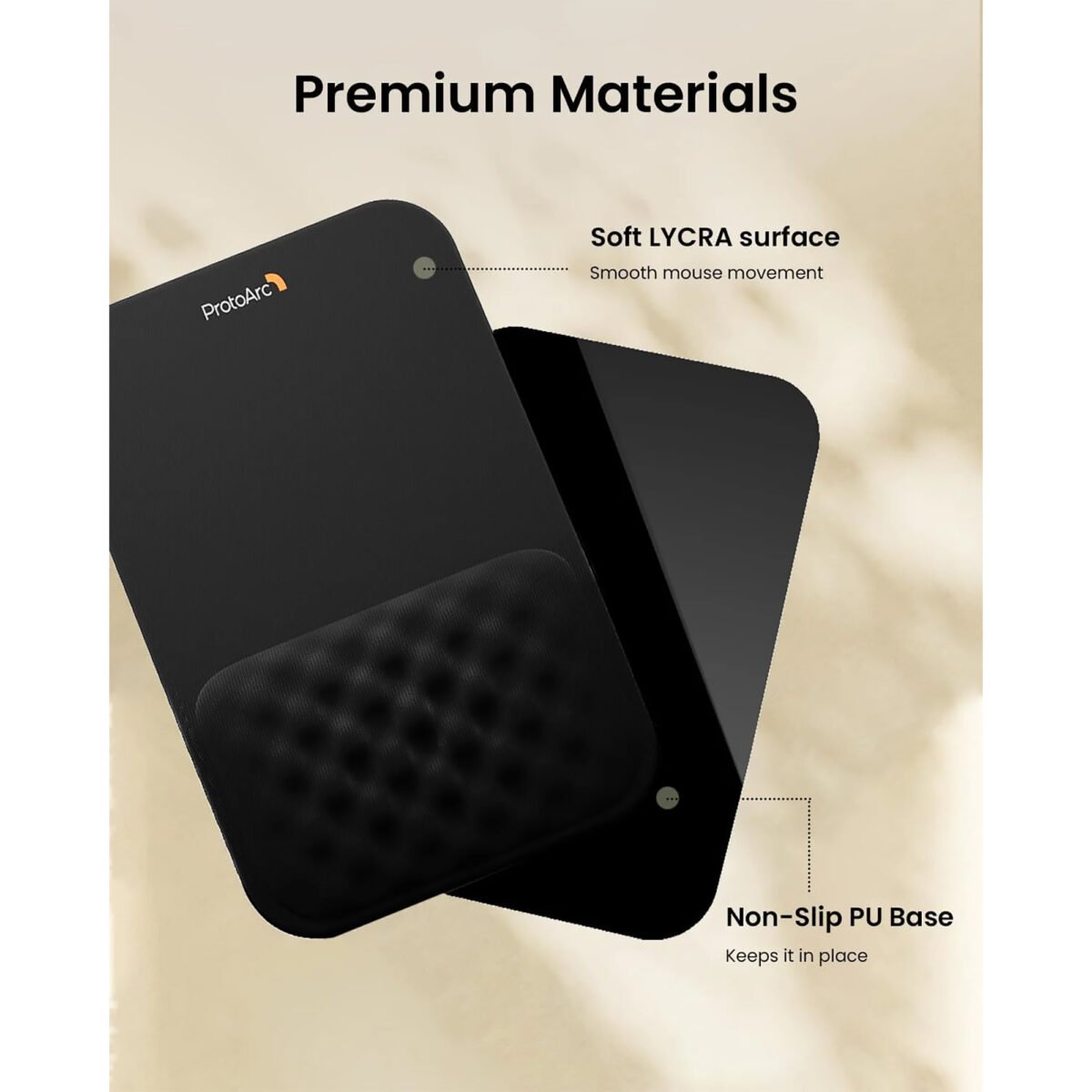 Mousepad Ergonómico Protoarc Mp50 Con Reposamuñeca - Imagen 3