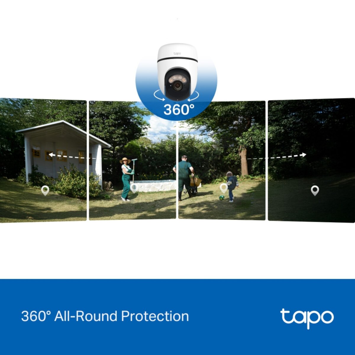Cámara De Seguridad Tp-Link Tapo C630 Kit Exterior Con Panel Solar 3K 360° - Imagen 3