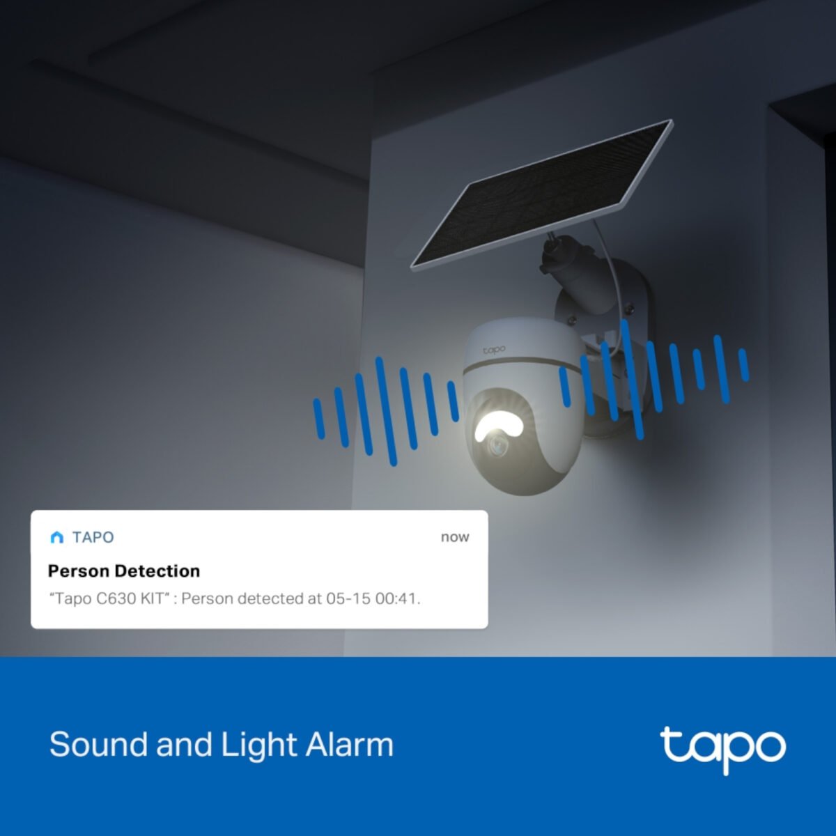 Cámara De Seguridad Tp-Link Tapo C630 Kit Exterior Con Panel Solar 3K 360° - Imagen 2