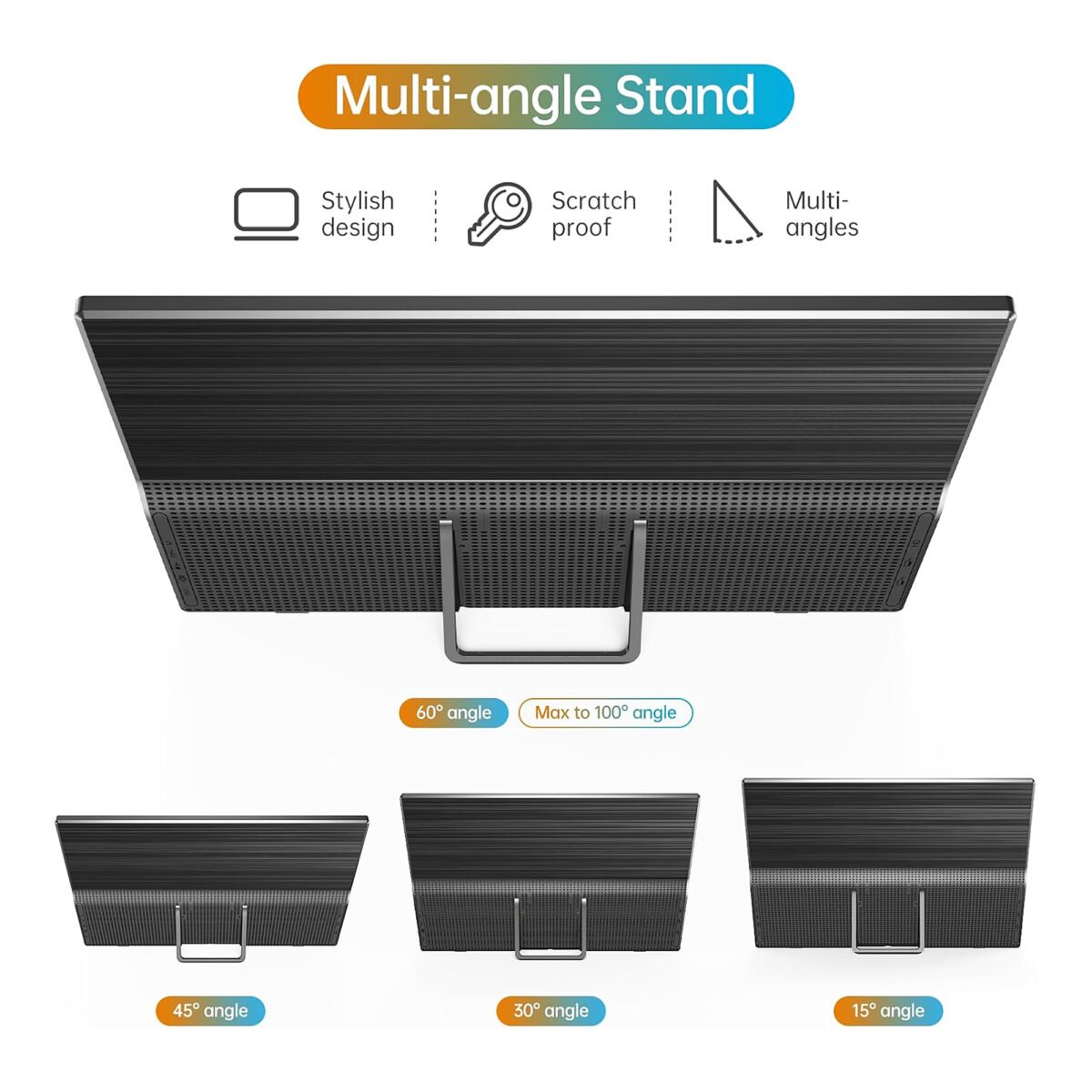 Monitor Portable WCV Pm1563 15,6'' 1080p Soporte Integrado - Imagen 2