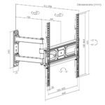 Soporte para TV móvil hasta 55'' 35kg - Imagen 2