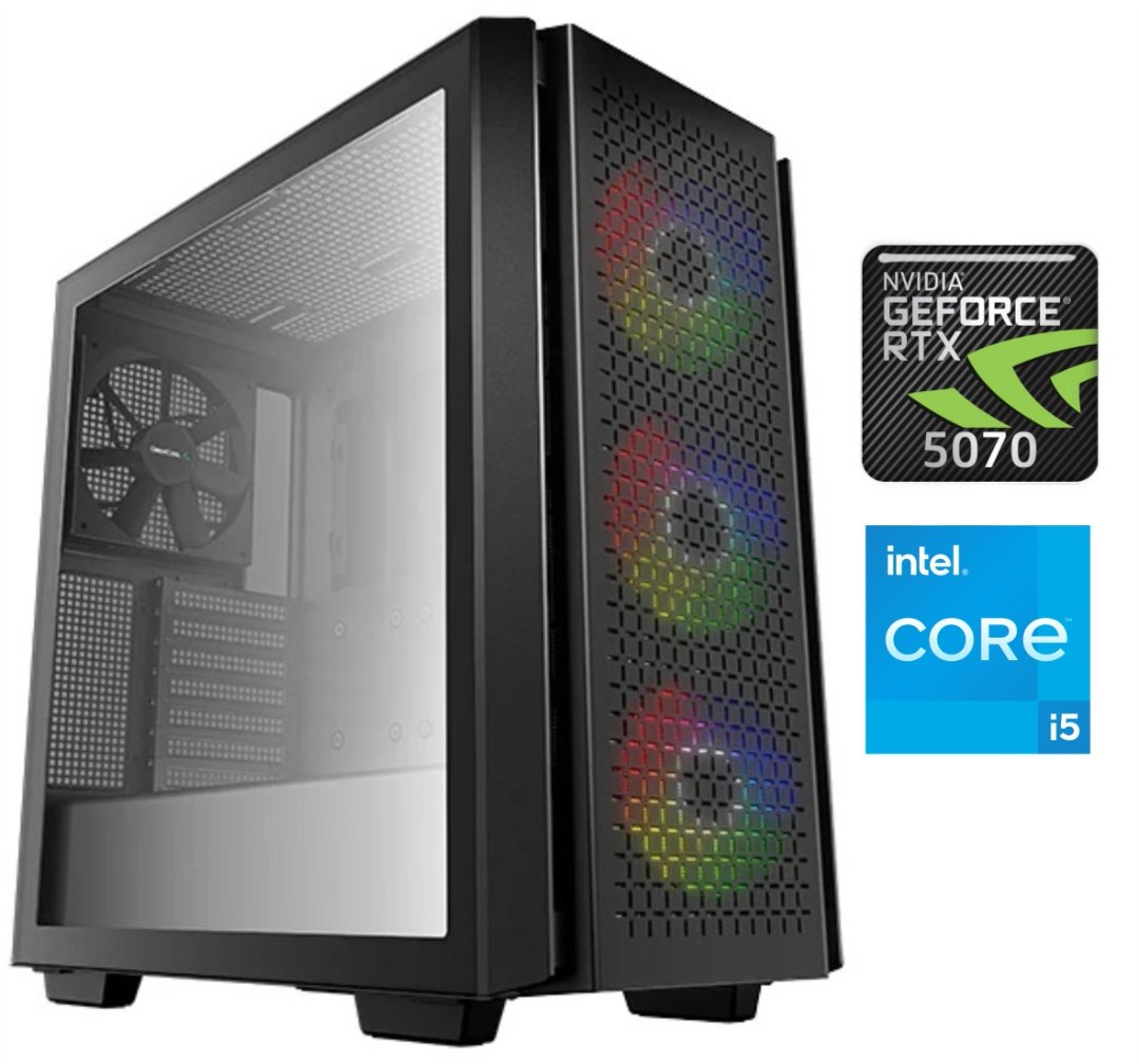 cdr-789dd4b200215cbf8635026f7fe8b484 Equipo Gamer Core i5 14400F, 32GB, 1TB NVMe, RTX 5070 12GB - Imagen 1