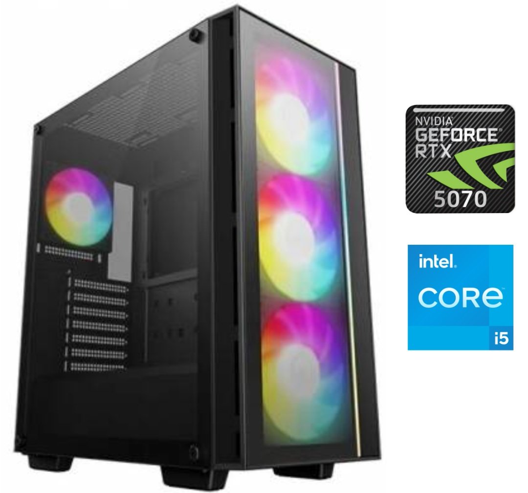 cdr-b0dce6f587ba27af94022410e4902d97 Equipo Gamer Core i5 14400F, 32GB, 1TB NVMe, RTX 5070 12GB - Imagen 1