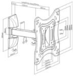 LPA51/221 - Soporte TV/Monitor   Móvil  Hasta 42"/ 20Kg  Brateck