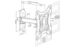 LPA51/221 - Soporte TV/Monitor   Móvil  Hasta 42"/ 20Kg  Brateck