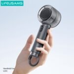 Mini Ventilador Portátil c/Soporte   2000mAh  Negro  LU01  USAMS - Imagen 3